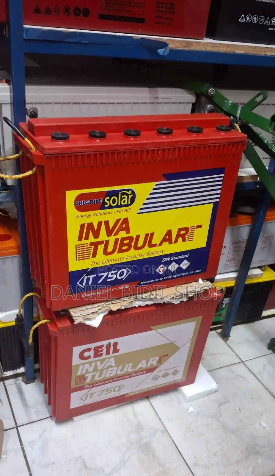 Inva Tubular It750 Chloride Solar 200ah 12v