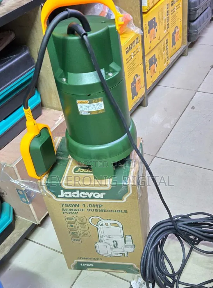 1hp Sewage Plastic Pump 750hp 7m