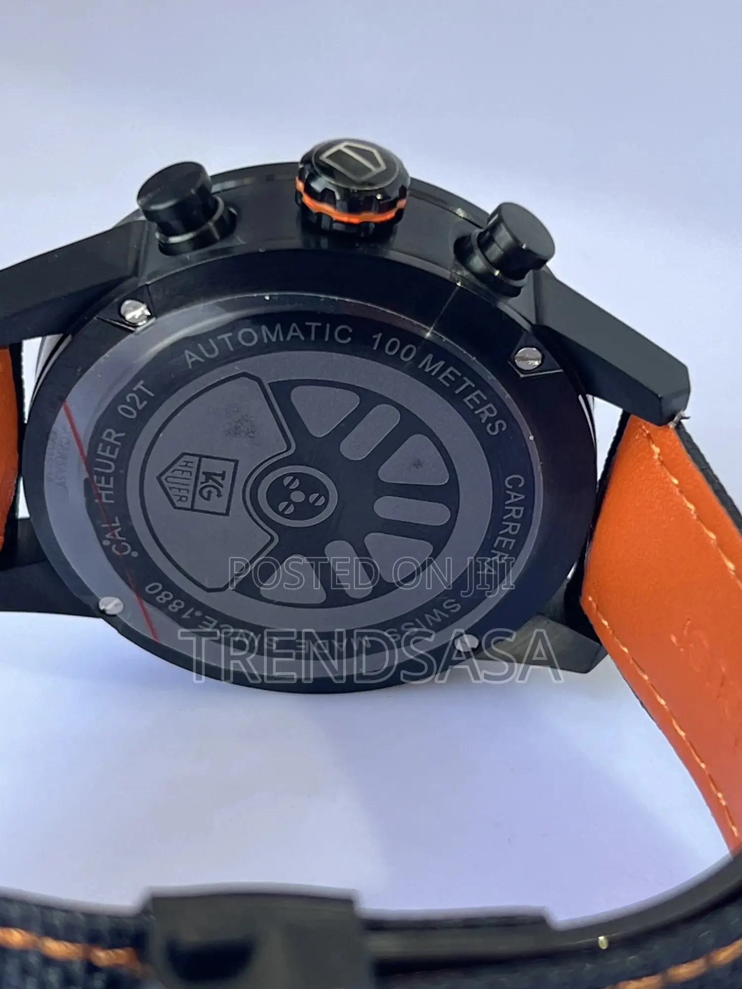 Tag Heuer Carrera Porche Canvas Straps With Orange Stitching