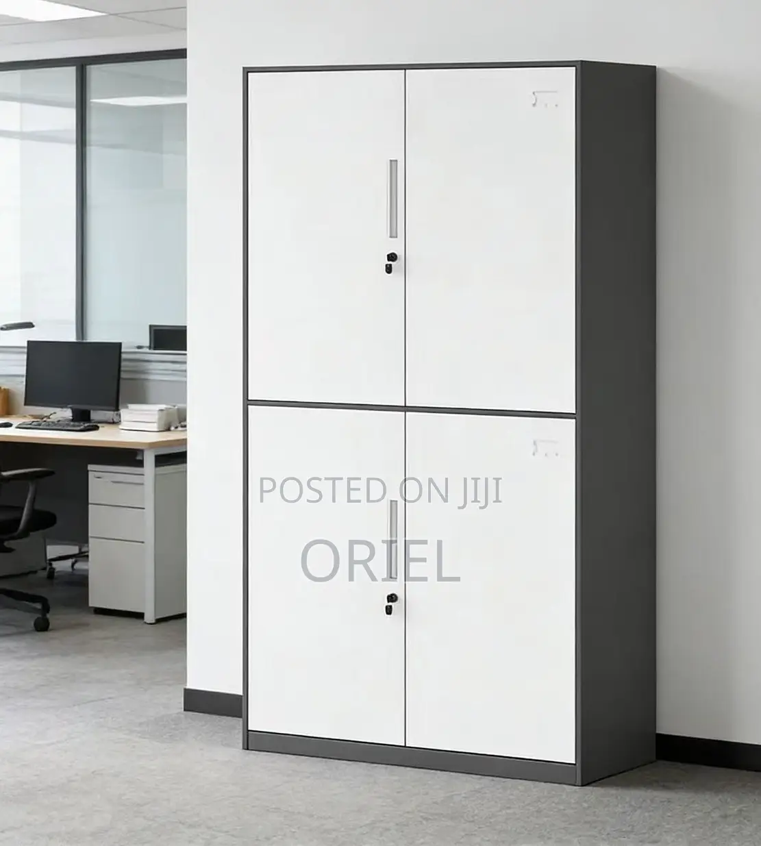 Office Cabinet : 4-Door Document Storage Office Cabinet