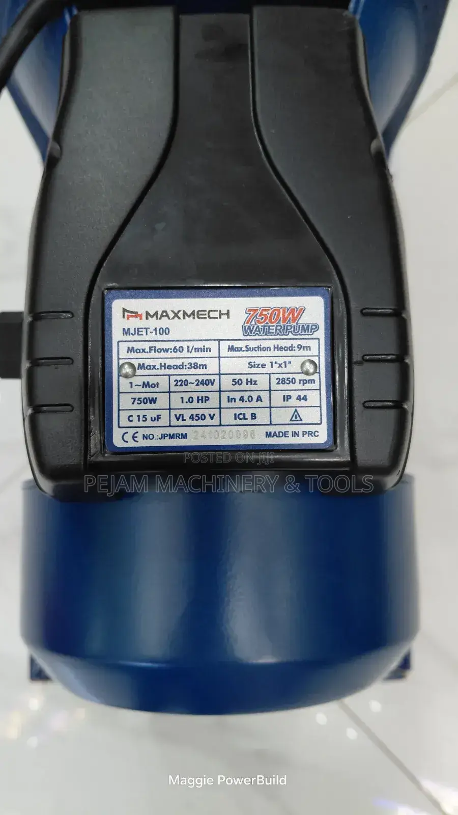 Mjet-100 Maxmech 1hp Self Primming Booster Pump Copper Winding