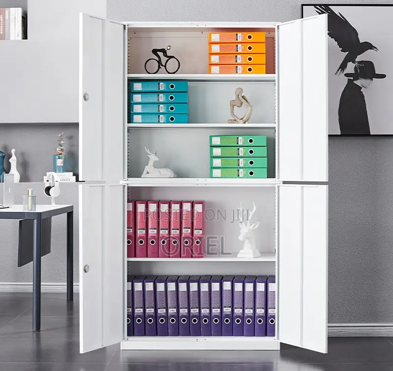 Office Cabinet : 4-Door Document Storage Office Cabinet