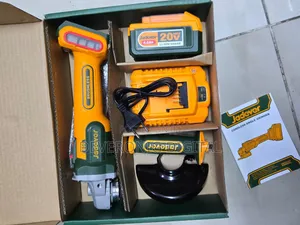 Cordless Angle Grinder 20v 1battery Charger Handle Guard