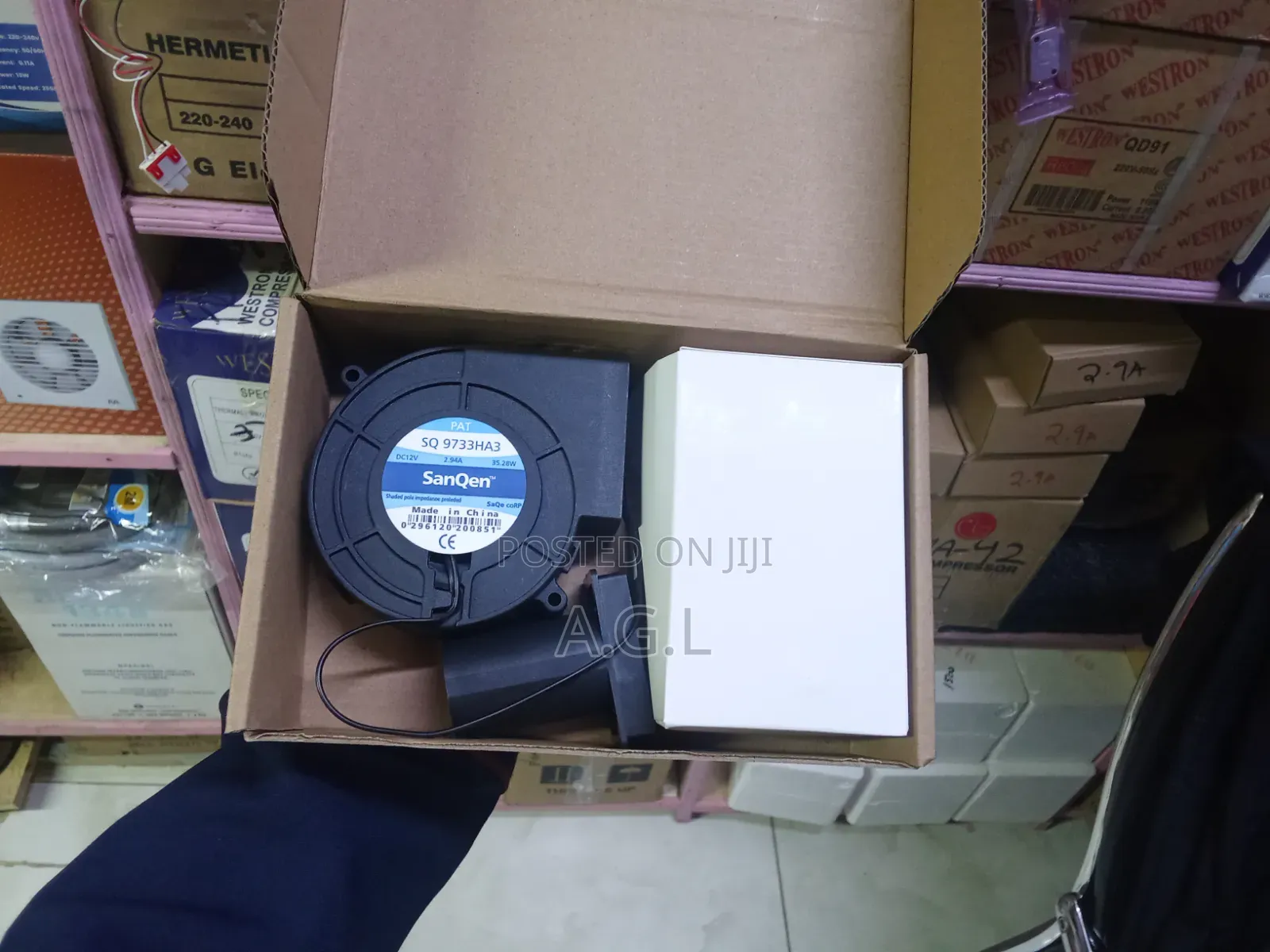Dc 12v, 2.94a Used Oil Jiko Blower Fan With Adjustable Control Panel
