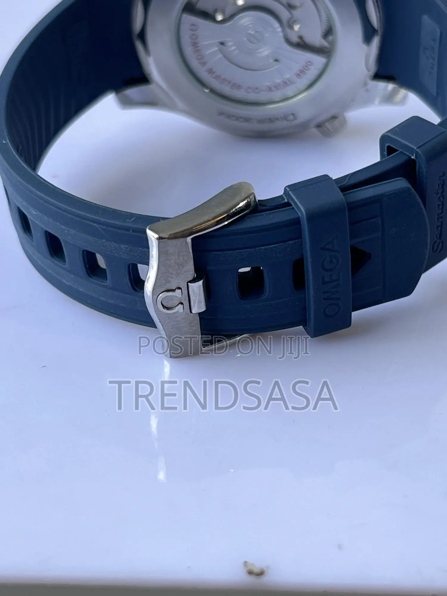 Omega Sea-Master Blue Dial and Rubber Straps Watch