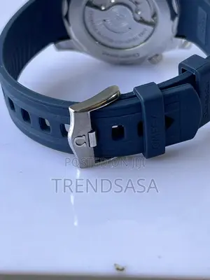 Omega Sea-Master Blue Dial and Rubber Straps Watch