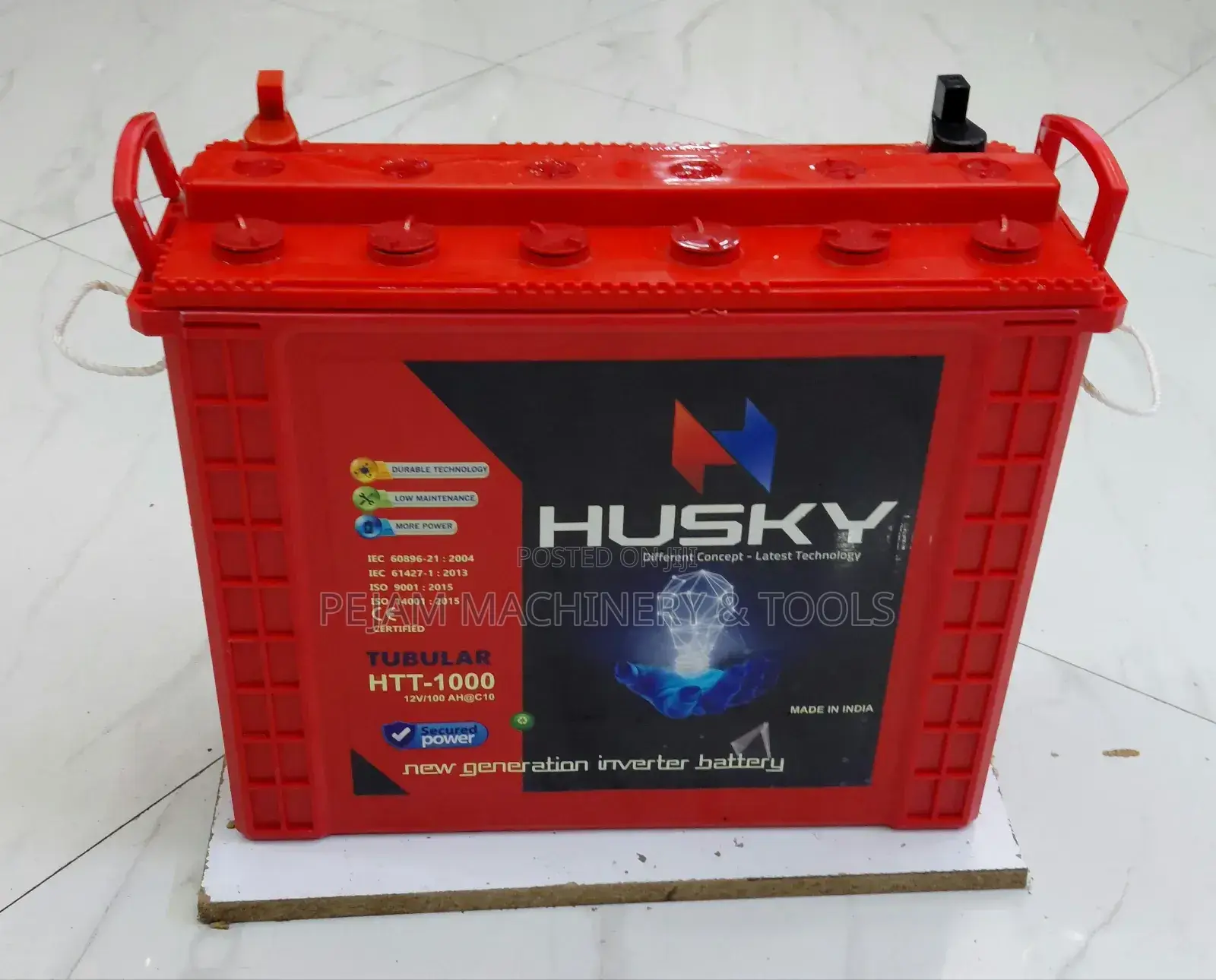 100ah Husky HTT-1000 Tubular Inverter Battery