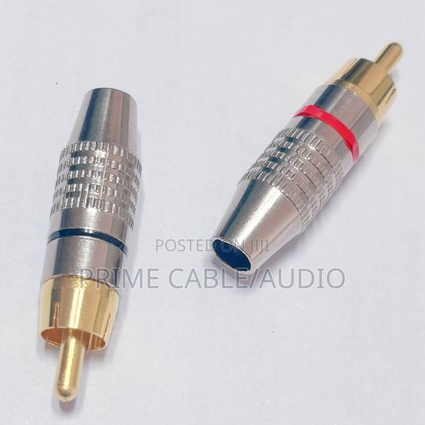 High-Quality Rca Male Audio Connectors ( Gold-Plated)