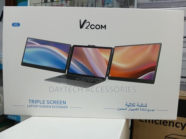 The V2com S2 Triple Screen Laptop Screen Extender. - thumbnail 2