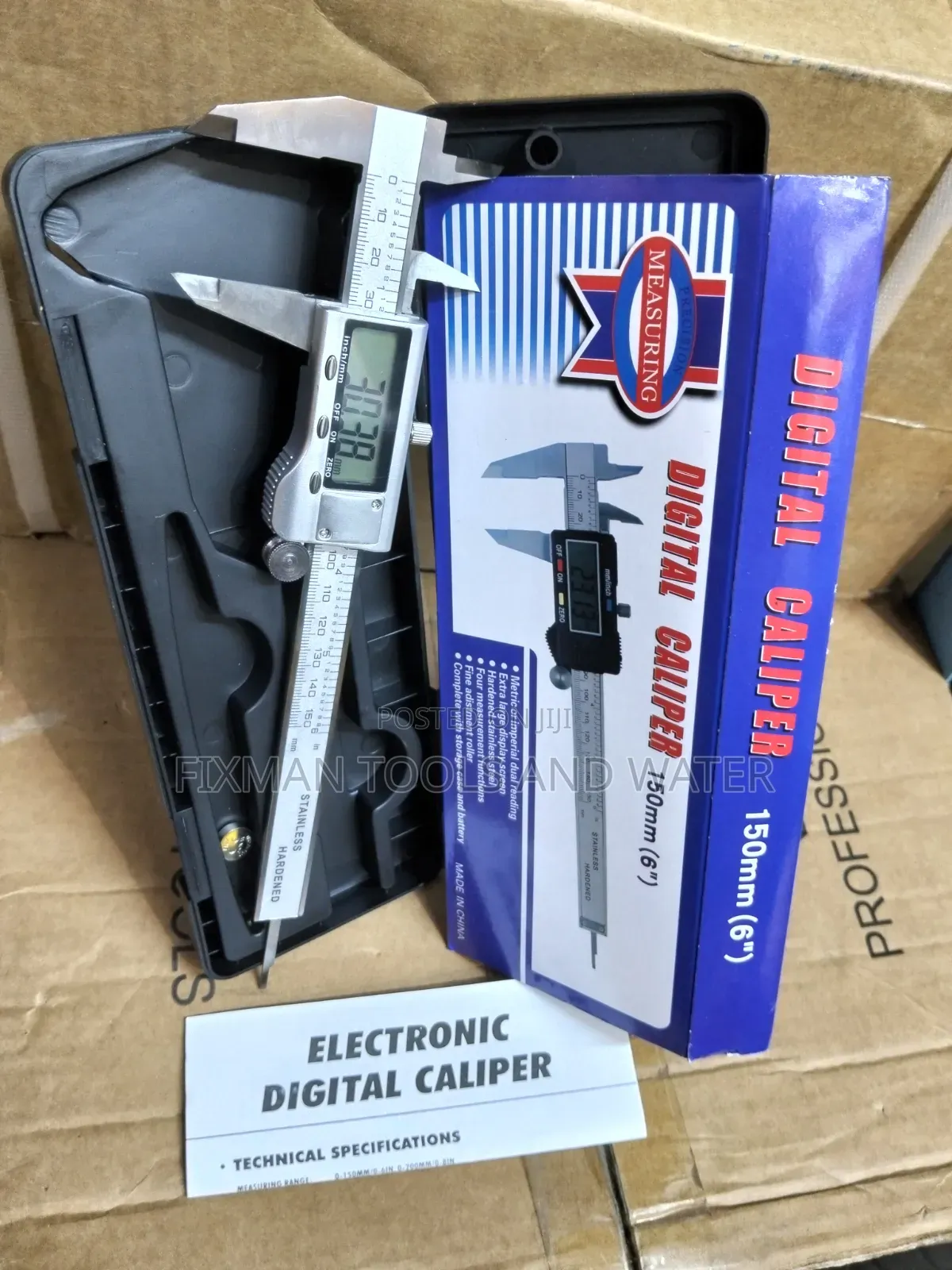 Technical Digital Vanier Caliper 150mm External Internal Measurement
