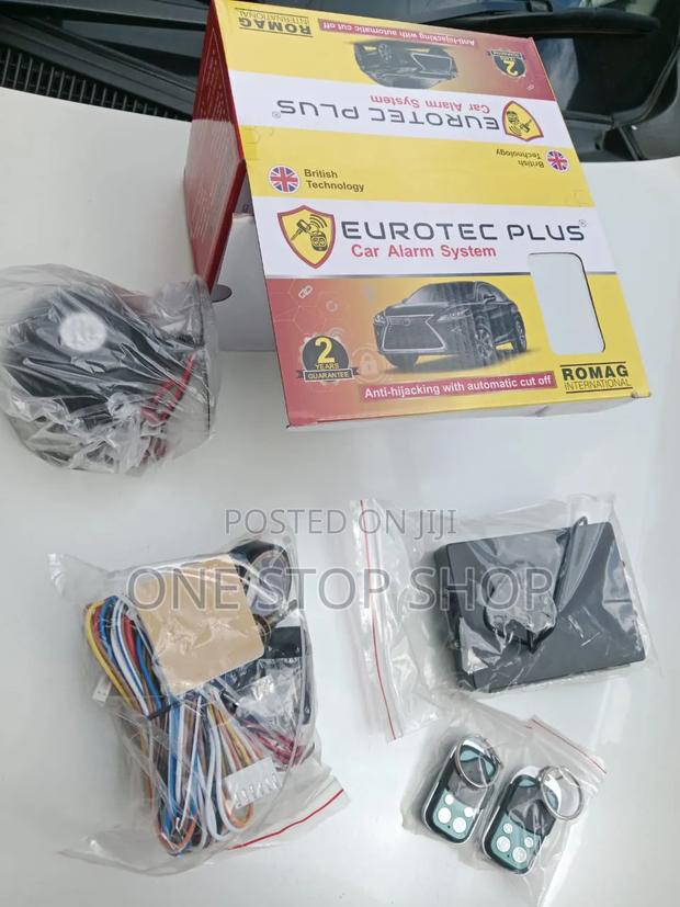 Eurotec Universal Alarm System Device With Engine Immobilizer+2remotes