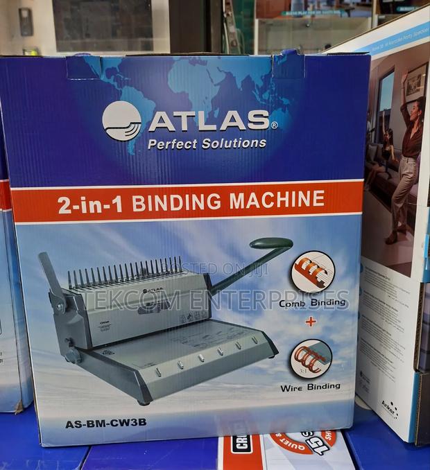 As-Bm-Cw3b Atlas 2-1n-1 Binding Machine / Combo Wire Binding