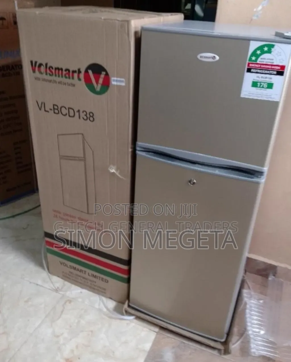 3 Star Rated. Volsmart 138l Fridge