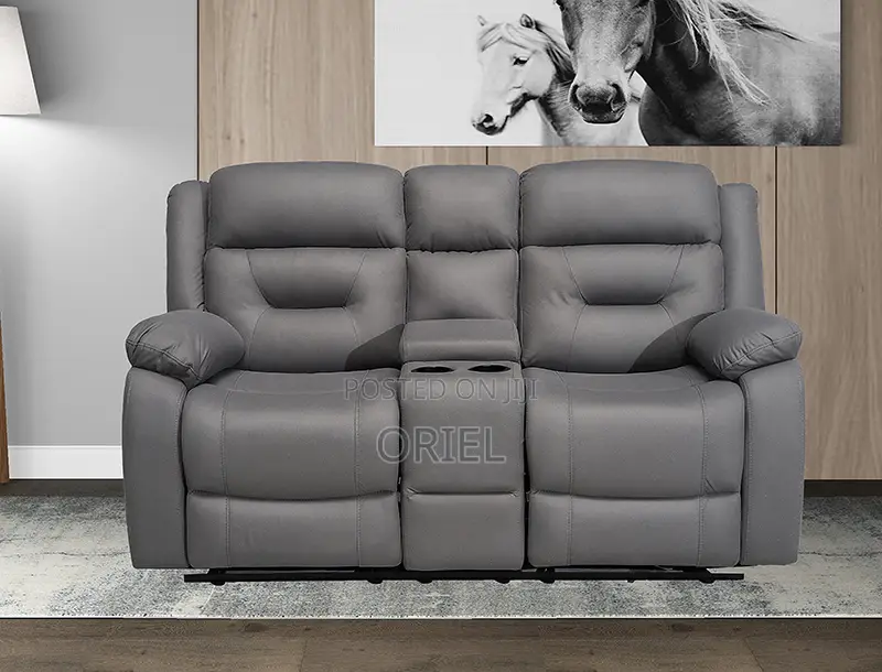 Office Sofa : 6-Seater Leather Reclining Executive Home/Office Sofaset