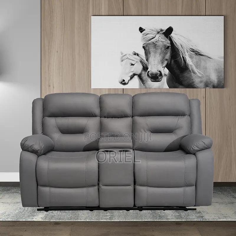 Office Sofa : 6-Seater Leather Reclining Executive Home/Office Sofaset