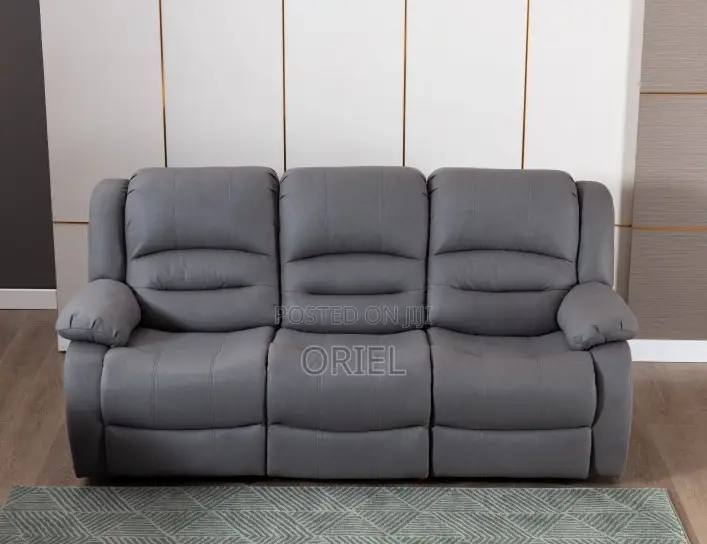 Office Sofa : 6-Seater Leather Reclining Executive Home/Office Sofaset