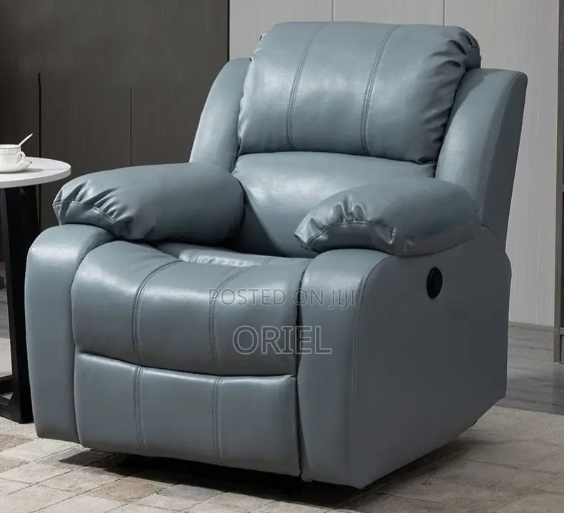 Office Sofa : 6-Seater Leather Reclining Executive Home/Office Sofaset