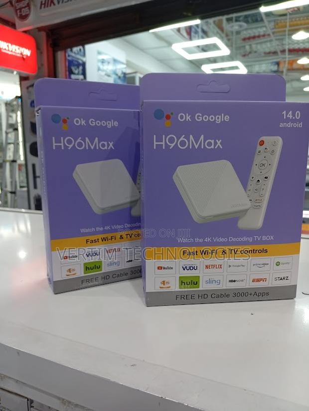 Smart Android Tv Box H96max Android 14.0 H313 2gb Ram 16gb Rom - thumbnail 2