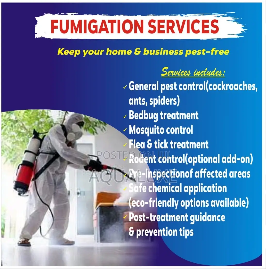 Laundry,Fumigation,House Cleaning,Office Cleaning