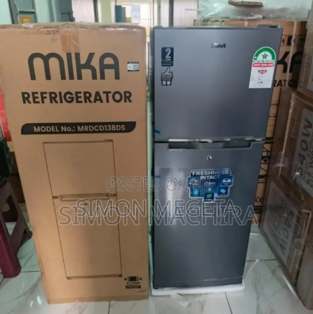 Newly Restocked Mika 138l Fridge