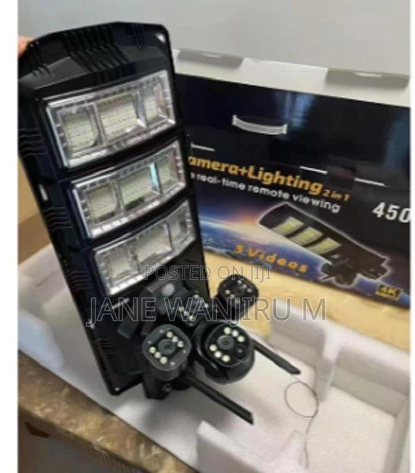 New Solar Street Lights CCTV Solar Street Light 4g Sim CCTV 450w