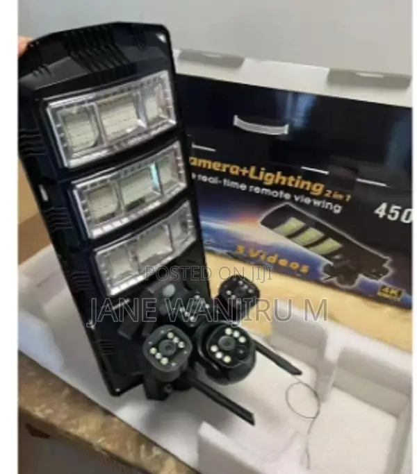New Solar Street Lights CCTV Solar Street Light 4g Sim CCTV 450w