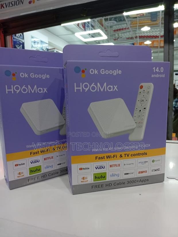 H96max 2+16gb Storage Android 14.0 Tv Box New Gadget