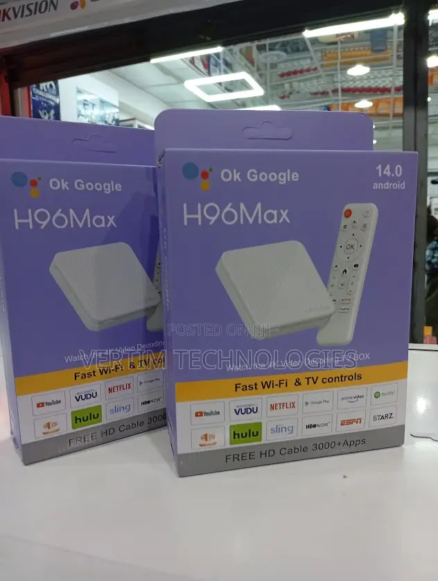 H96max 2+16gb Storage Android 14.0 Tv Box New Gadget
