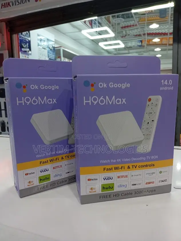 H96max 2+16gb Storage Android 14.0 Tv Box New Gadget