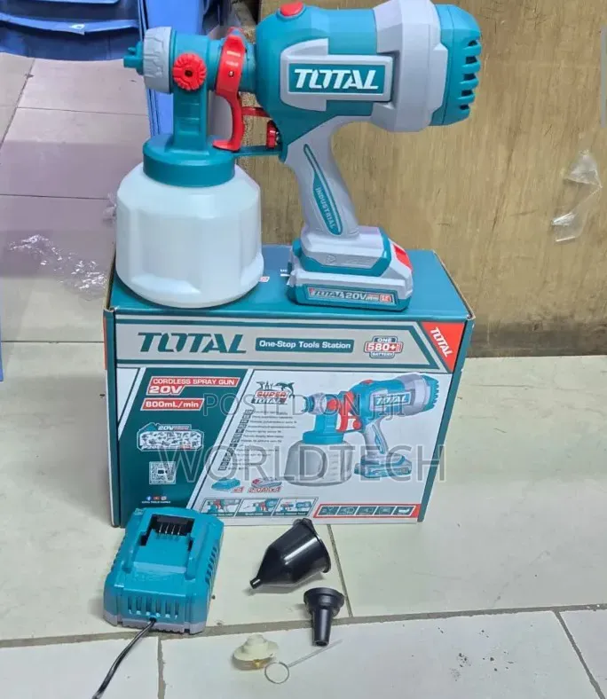 Total Cordless Paint Spray /20v Rechargeble Total Spraypaint