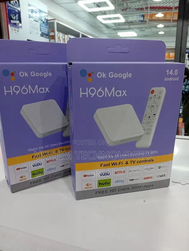  Uhd Android Tv Box H96max 2+16 Android 14.0
