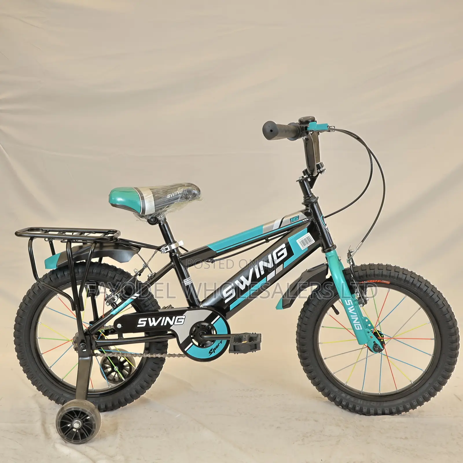 16” Swing Kids Bike With Carrier – Extra Storage
