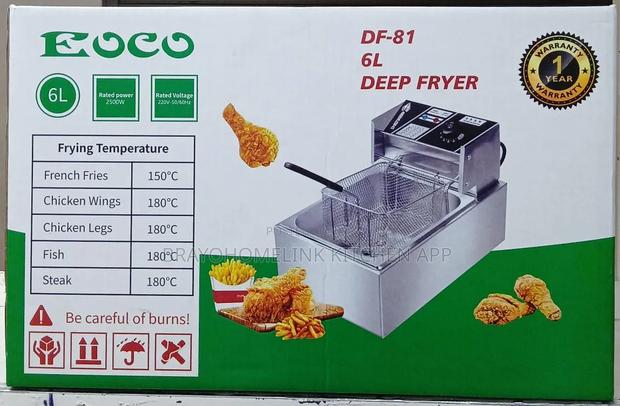*Eoco Single Deep Fryer*
6 Litre