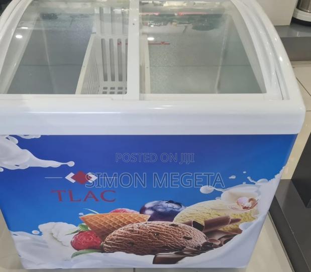 Tlac 256 Litres Display Freezer Restocked - main view