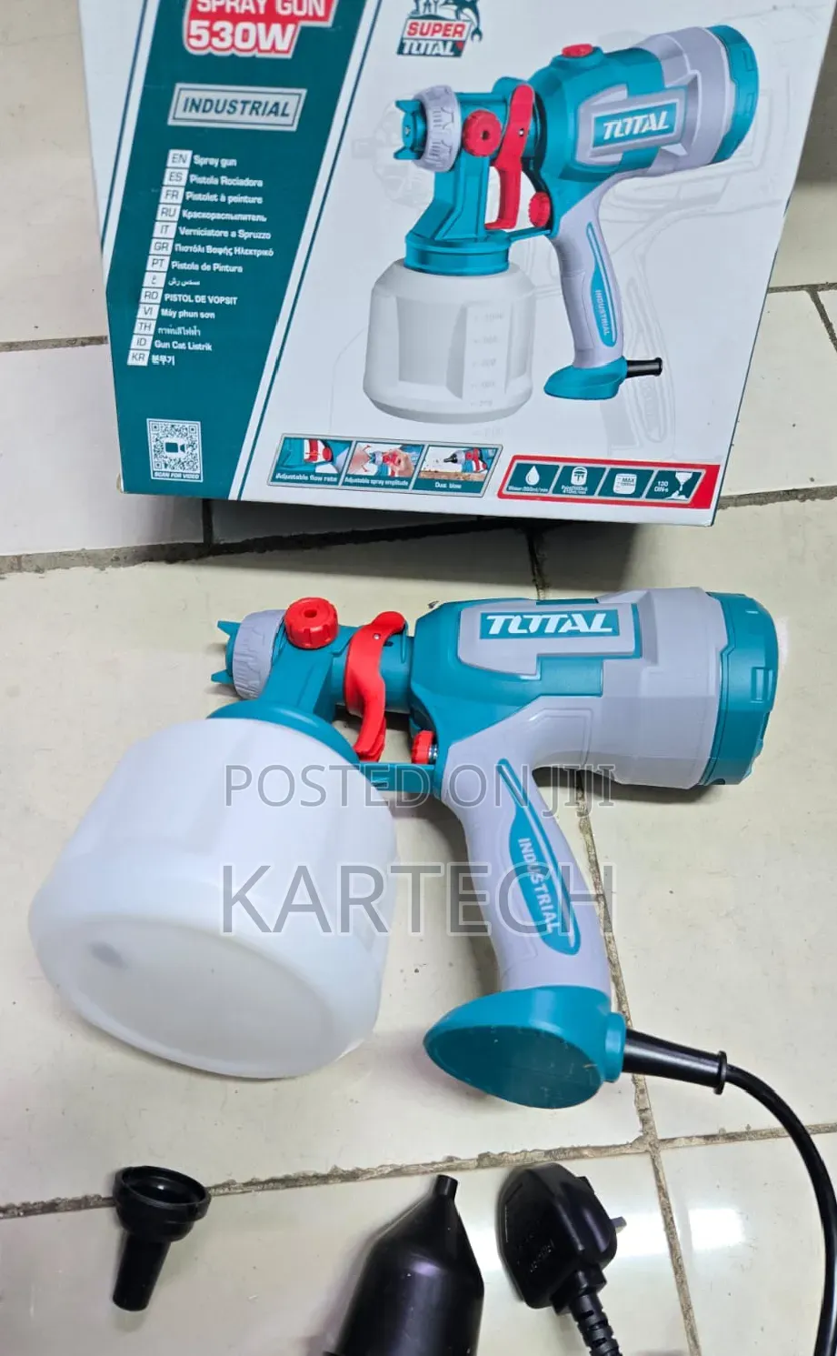 Total 530w Electric Spray Gun – Industrial Paint Sprayer