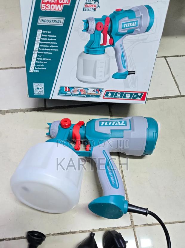 Total 530w Electric Corded Spray Gun – Industrial Paint Sprayer