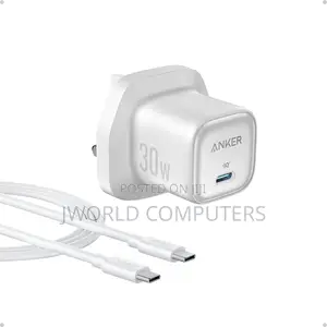 Anker Zolo Charger (30w,P.D 3.0 With Cable) White