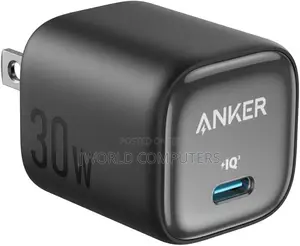 Anker Zolo Charger (30w,P.D 3.0 With Cable)Black