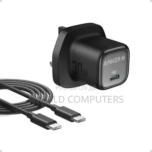 Anker Zolo Charger (30w,P.D 3.0 With Cable)Black