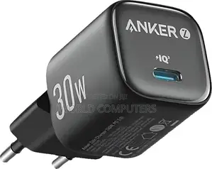 Anker Zolo Charger (30w,P.D 3.0 With Cable)Black
