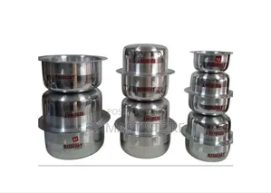 Redberry 12pcs Aluminium Sufuria Set Half Polish