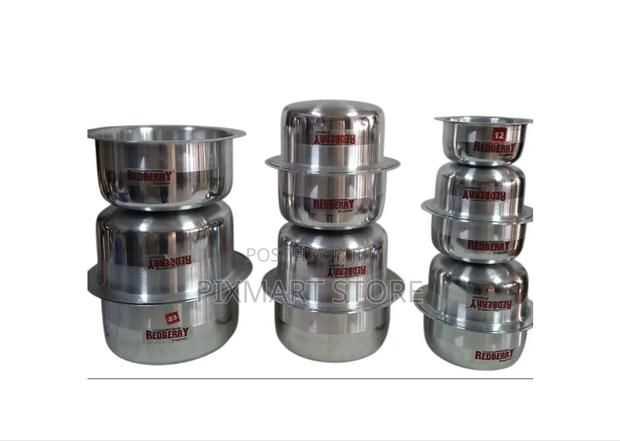 Redberry 12pcs Aluminium Sufuria Set Half Polish