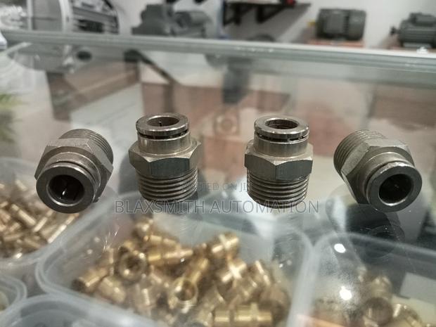 Pu Metal Straight Connector