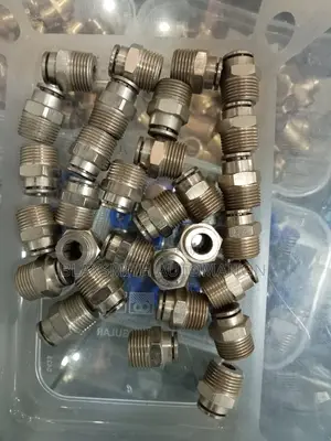 Pu Metal Straight Connector
