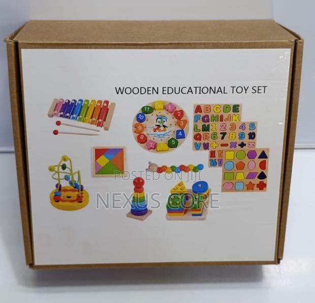 Wooden Montessori Educational Set.