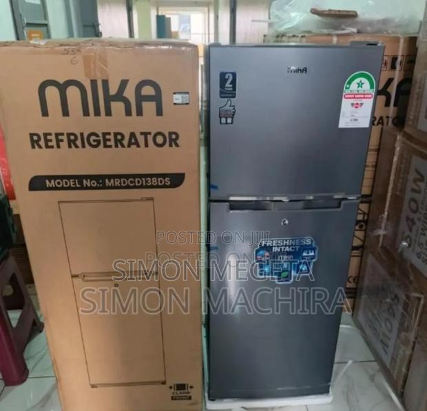 Cartoned Brand New Mika 138l Fridge - main view