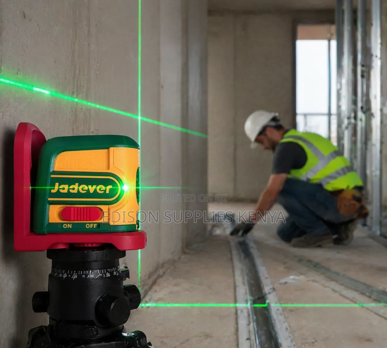 Jadever Self-Leveling Line Laser Green Cross Line Alignment Tool