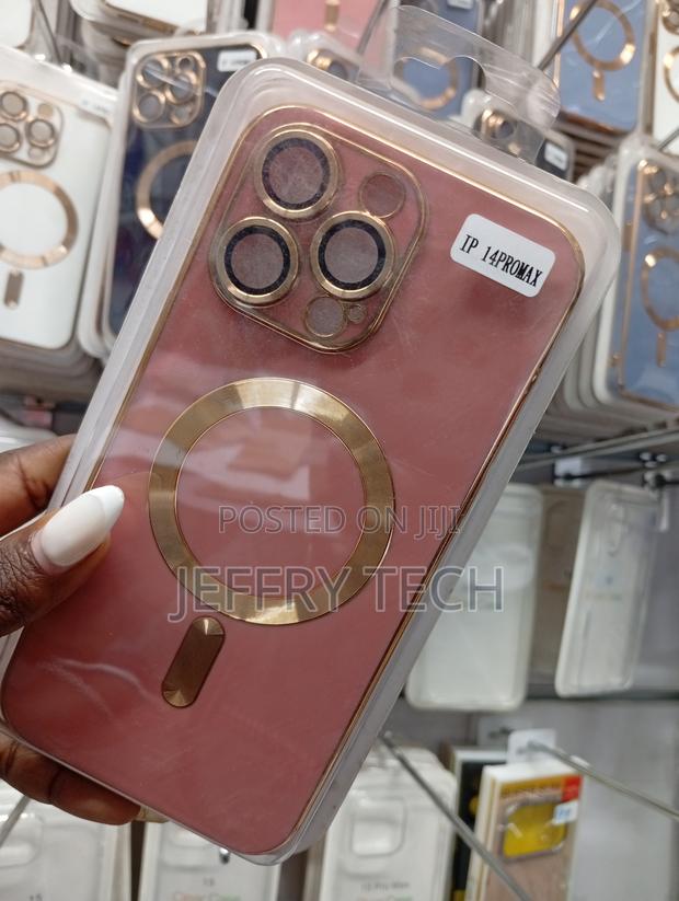 iPhone 14 Pro Max Electroplated Pink Magsafe Phone Case - thumbnail 2