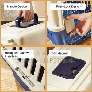 Small Portable Pet Travel Airplane Cages Plastic Carriers