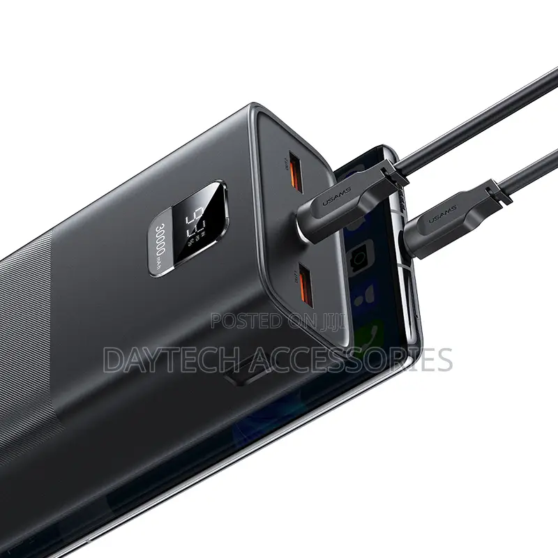 Usams 30000mah 65w Pd Fast Charging Laptop and Phone Power Bank